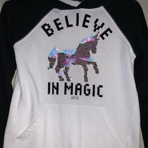 JUSTICE UNICORN HOODIE